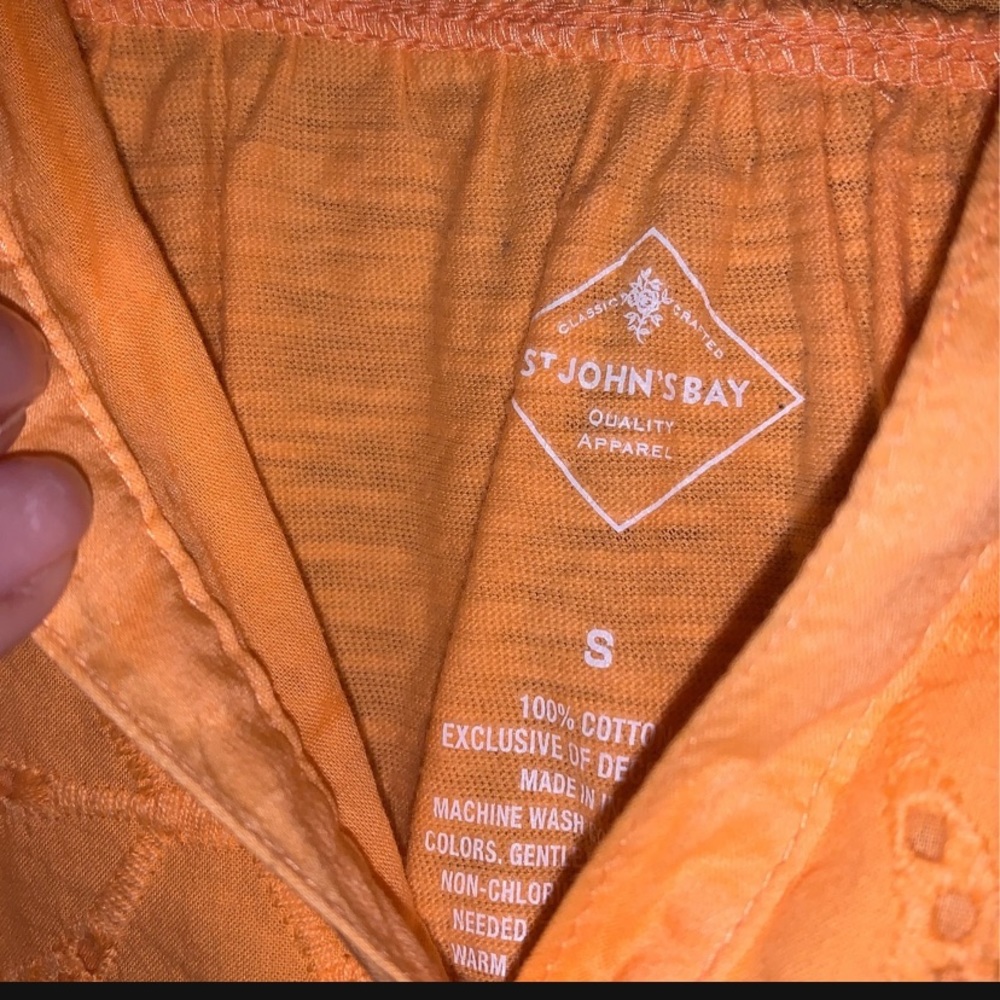 Orange blouse